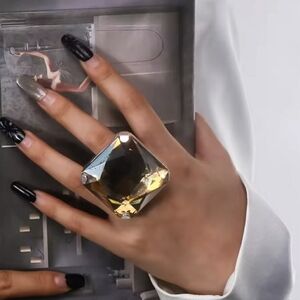 💥4/$10  Elegant Square Gemstone Ring